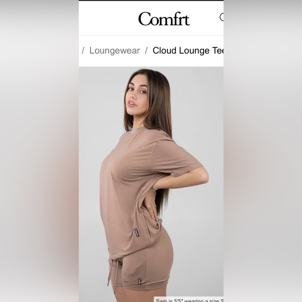 Comfrt Cloud Tee- Mocha